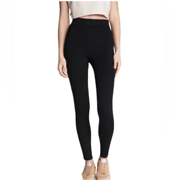 Rag & Bone/JEAN Reilly Black Ponte Zipper Calf Skinny Ankle Pull On Pants EUC S - Picture 1 of 9